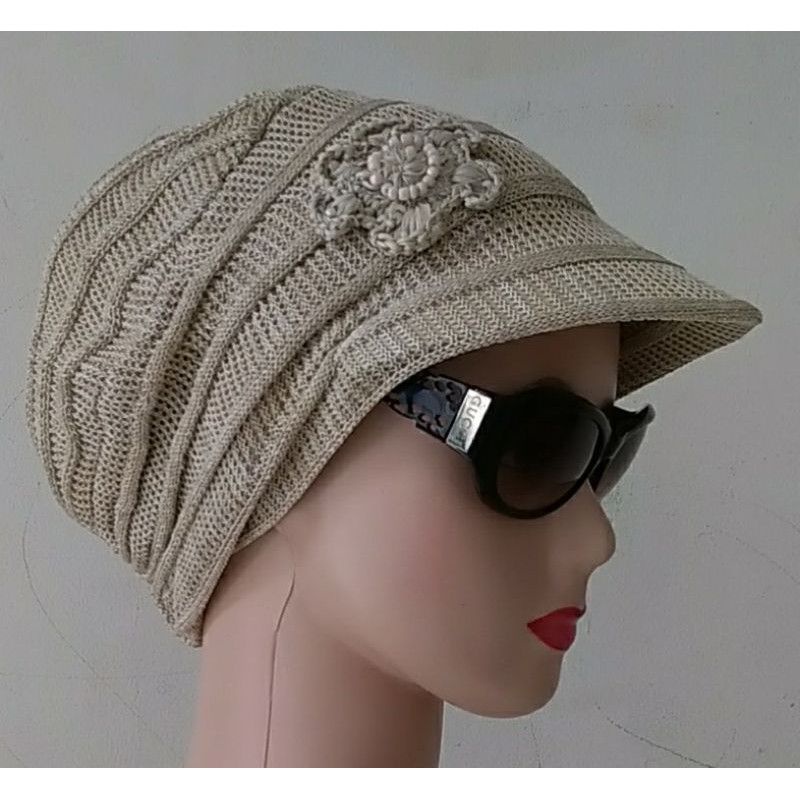 Kupluk Rajut Nenek-Nenek//Topi Rajut Pet Nenek-Nenek//Ciput Pet Topi Emak-Emak