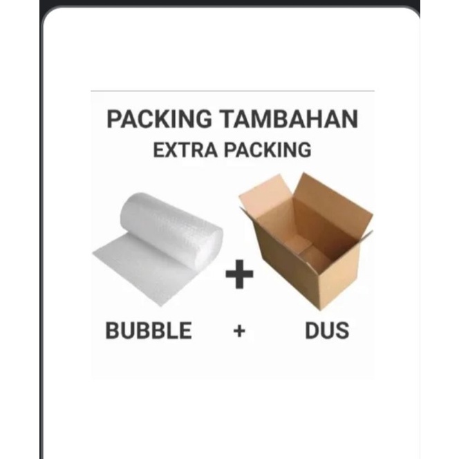 (WAJIB TAMBAHAN)BIAYA PACKING EXTRA LAKBAN BUBBLE KARDUS