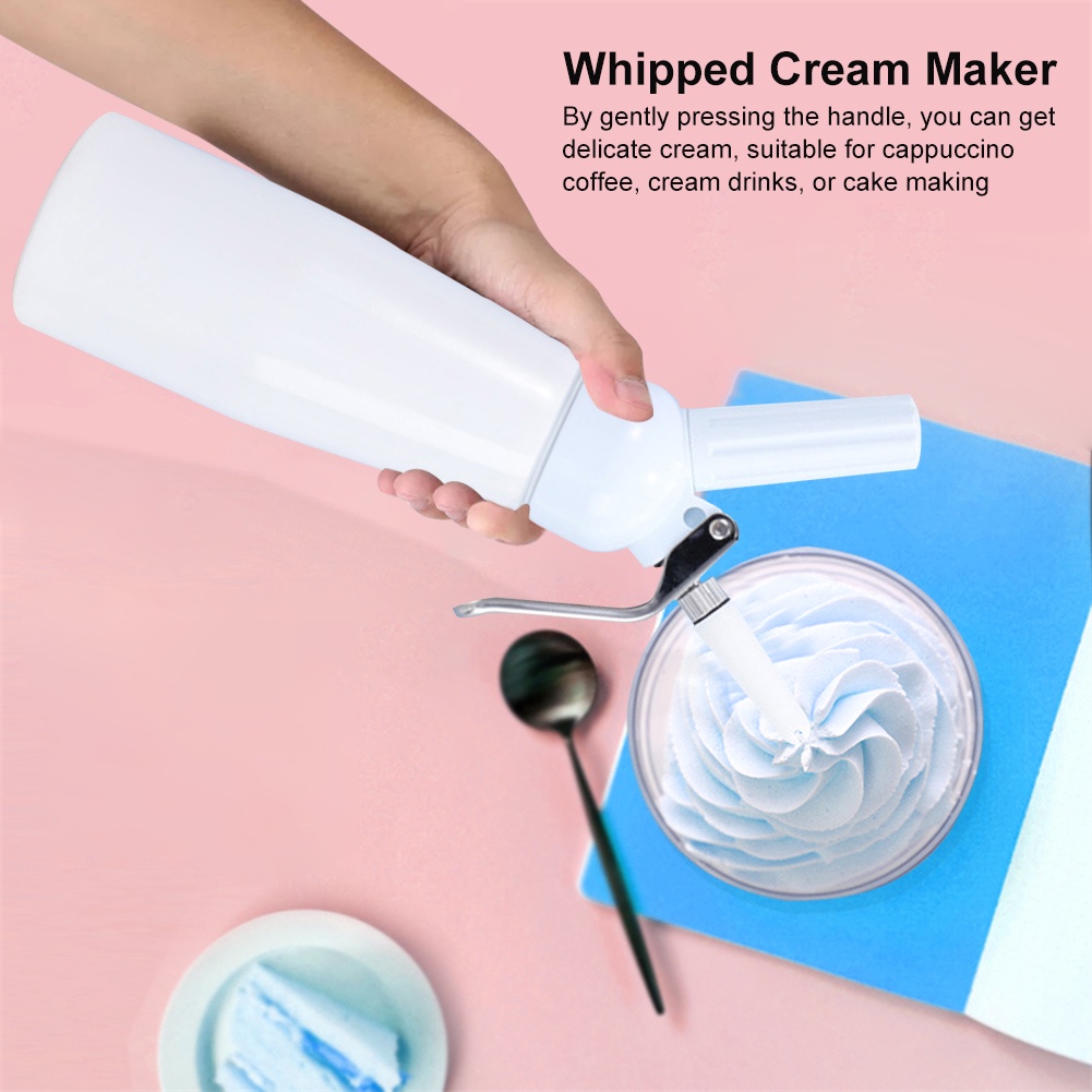 【500 ML】Cream Whipper Dispenser/Cream Semprot Whipper/Whip Cream Dispenser Aluminum Alloy/Alat Pembuat Whipping Cream