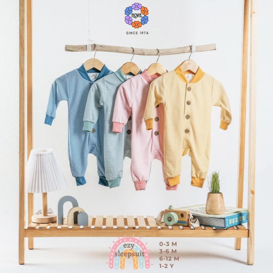 NOVA Ezy Sleepsuit Print - Jumper Panjang - Jumpsuit Bayi