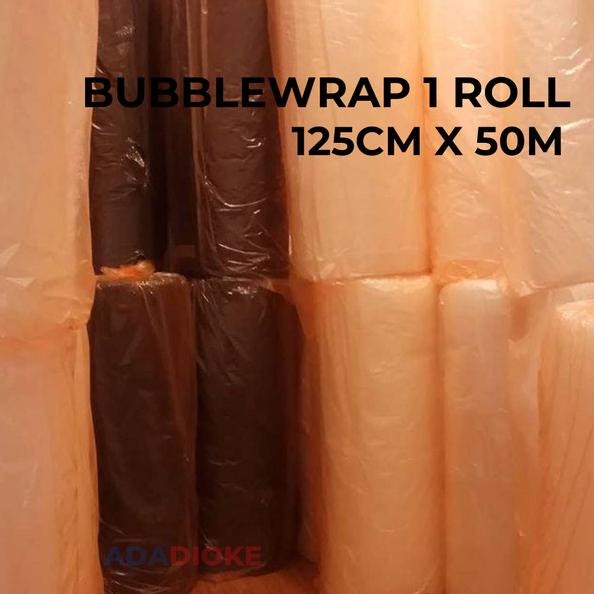 

Bubble Wrap Bubblewrap 125 cm x 50 m (meter) Bening/Hitam - Putih