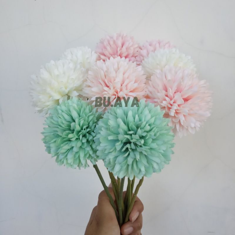 Bunga Pom Pom Bunga Dandelion Artificial