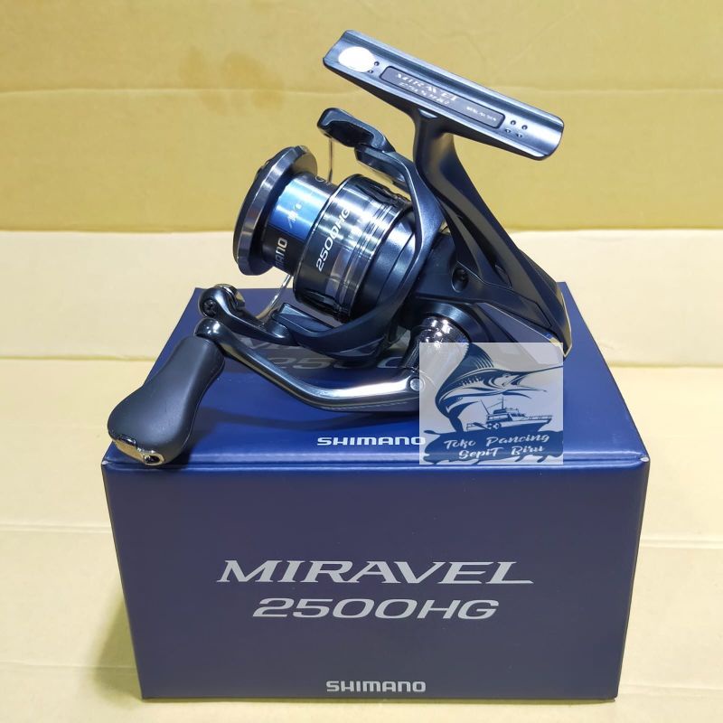 REEL SPINNING SHIMANO MIRAVEL 2500HG POWER HANDLE NEW 2022