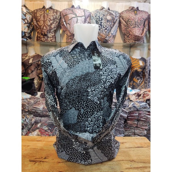 Batik Couple Ayah Dan Anak Warna Abu Abu