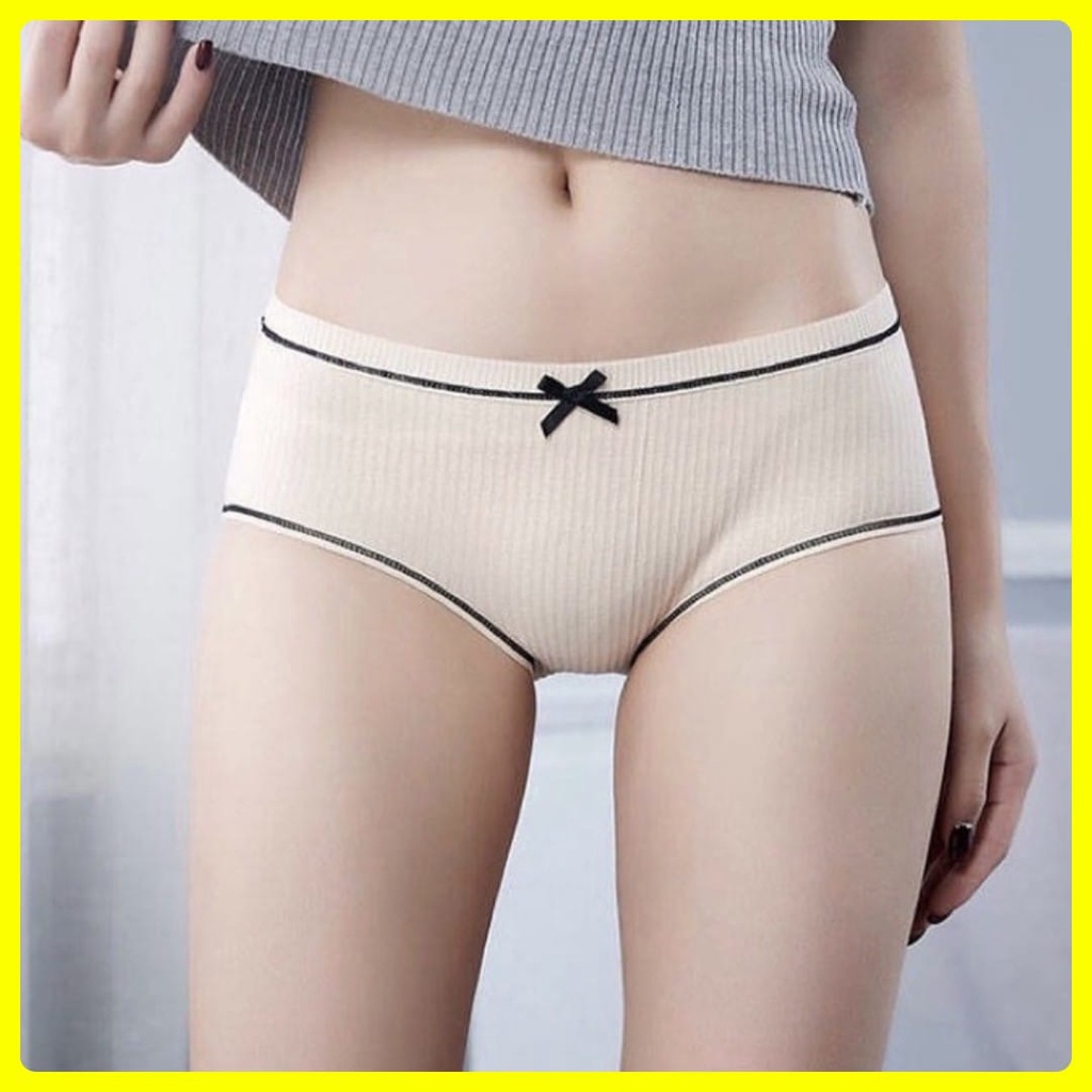 CD impor Bahan Berkualitas Celana Dalam Wanita sexy Fashion Cewek One Piece Mulus Sutra Briefs Elast