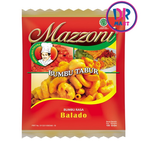 

Bumbu Tabur Balado Mazzoni 100gr