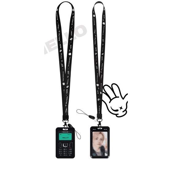 TREASURE HELLO LANYARD SET HOLDER ID CARD TREASURE UNOFFICIAL