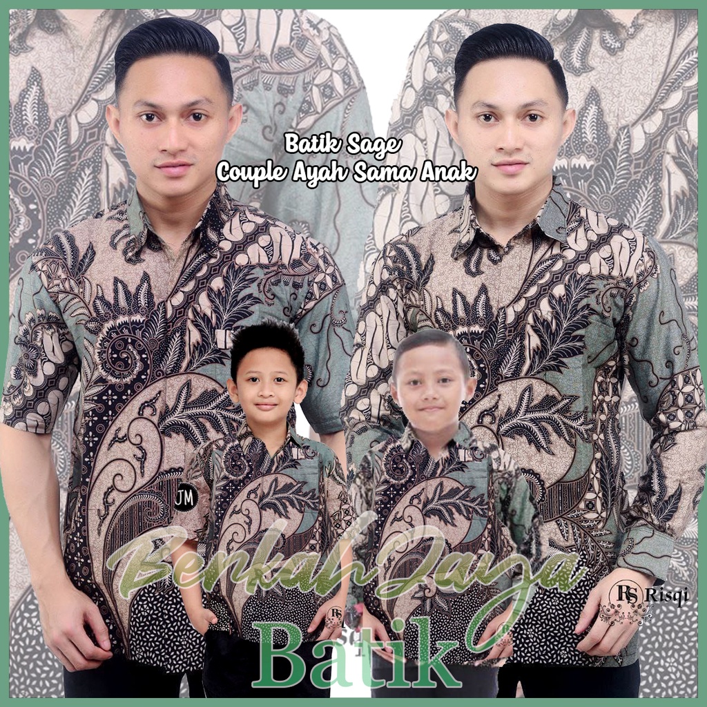 KEMEJA BATIK SIZE M L XL XXL BSWART BatiK HRB026 Kenongo Hem Panjang Pendek Padi M L XL XXL Batik Couple Ayah Dan Anak Laki Laki Modern/kemeja batik pria lengan panjang/Batik pria lengan panjang/Batik pria Lengan pendek BATIK VIRAL 2022