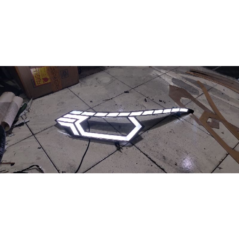 alis lampu custom Vios gen 3 kiri