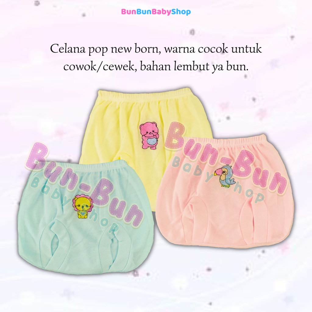 Celana Pop Kodok Pendek Perlengkapan Bayi Baru Lahir Baby Newborn Baju Murah Bunbunbabyshop Unisex