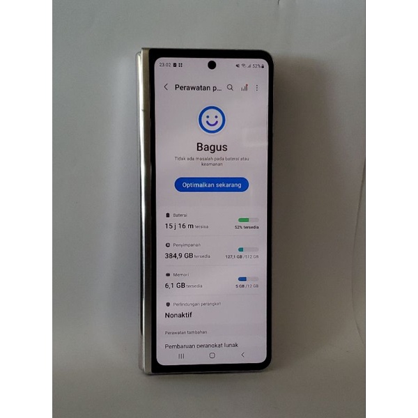 Jual Samsung Galaxy Z Fold 3 5G 12/512 GB SEIN Second Seken Bekas