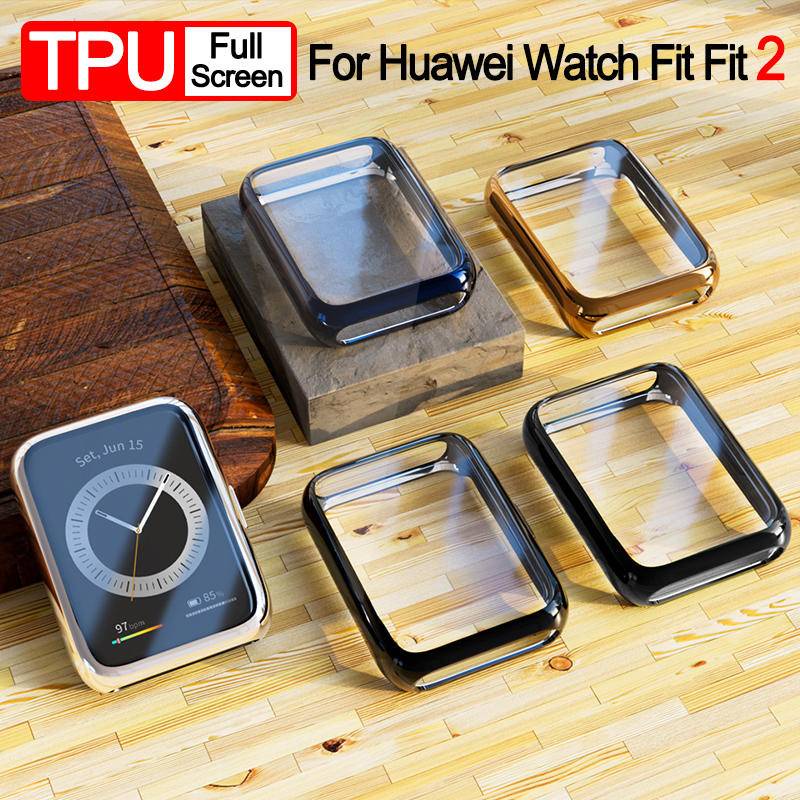 Case Bumper Pelindung Layar Bahan TPU Tipis Untuk Huawei Honor band 7 6 ES 7 6 Pro Fit 2