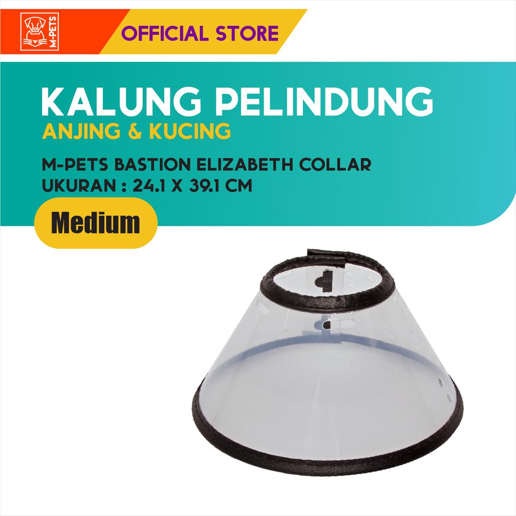 M-Pets Bastion Elizabeth Collar Size Medium / Kalung Pelindung