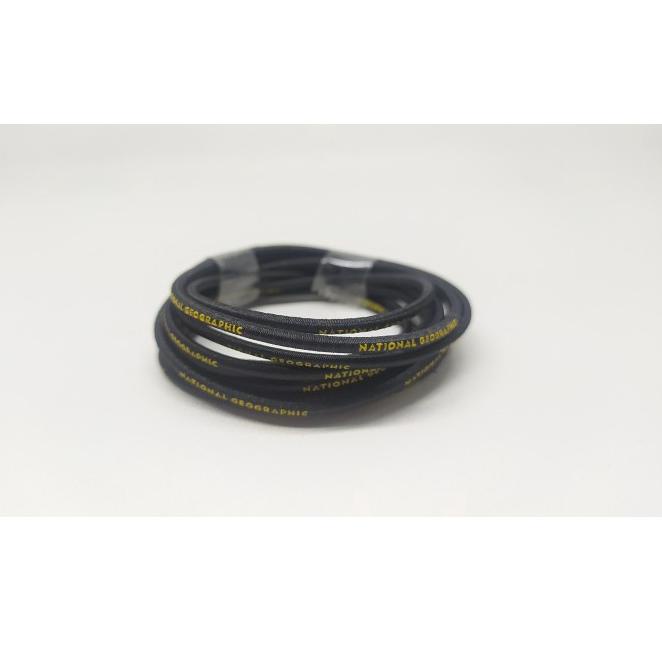 J67A Tali Sepatu Karet Elis / Lock Laces / Shoe Laces - Hitam NatGeo Terlaris