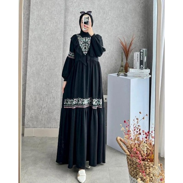 DRESS MUSLIM, Fashion Muslim, baju wanita, dress, gamis, Baju gamis, fashion wanita, Cyra Dress