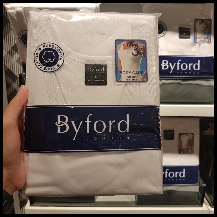 Promo Byford Singlet Men / Kaos Dalam Pria Isi 3Pcs