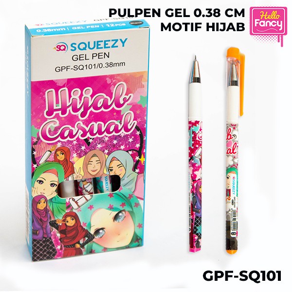

Pulpen Gel / Gel Pen Gambar Hijab 0,38mm GPF-SQ201
