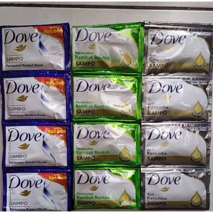 SHAMPOO DOVE 1 RENCENG ISI 12 PCS