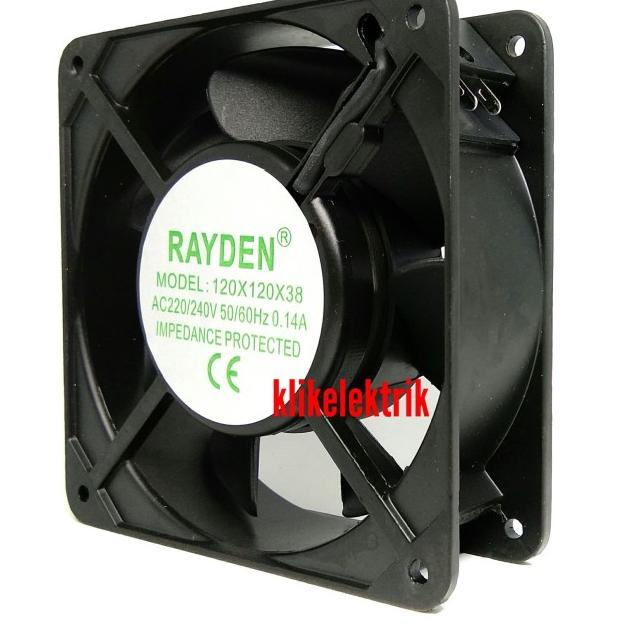 Kipas Komputer Cooling Fan Rayden Pendingin Panel Blower AC 220V 12CM