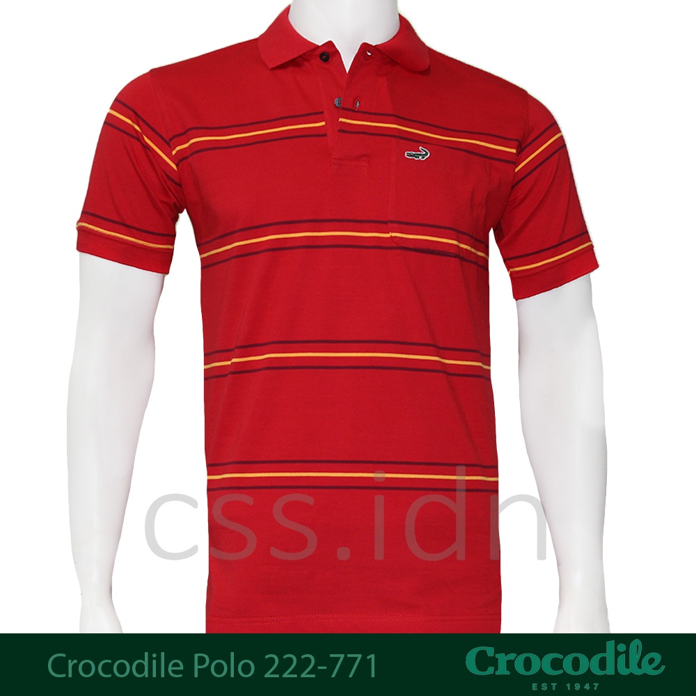 Kaos Kerah Polo Pria Crocodile Slim Fit 222-771