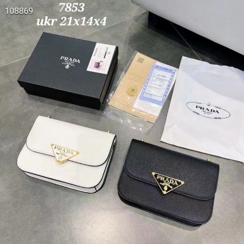Tas PRada saffiano Import high Qualited FREE BOX/slingbag