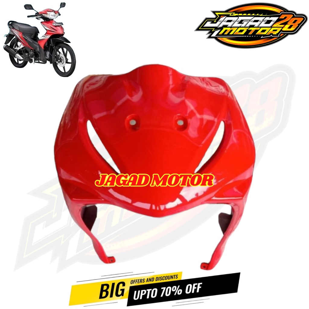 Tameng Depan Honda Revo Absolute Merah / Dasi Depan Honda Revo Absolute Merah / Tameng Dasi Panel Dada Cover Body Depan Honda Revo Absolute Merah