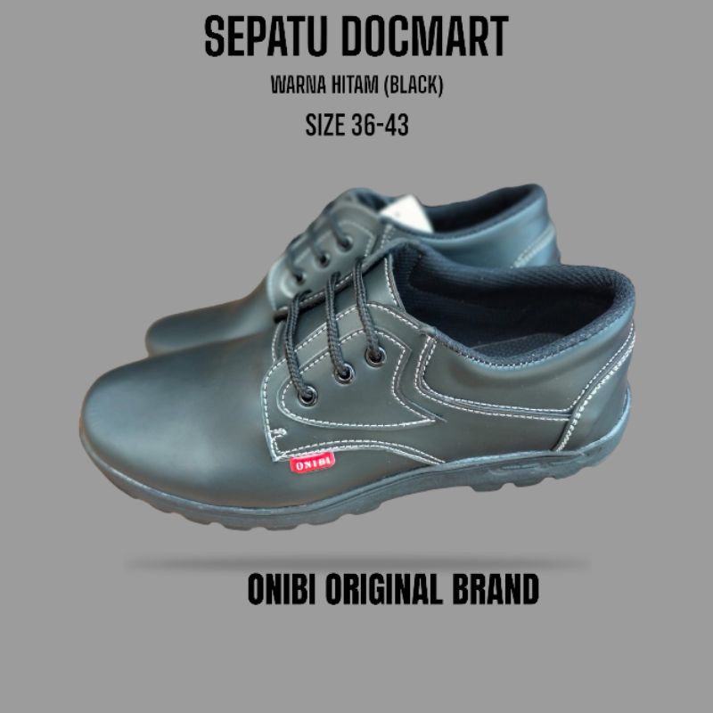 ONIBI Sepatu dockmart (kulit sapi asli) dockmart pria dockmart wanita Dockmart murah dockmart 3 hole