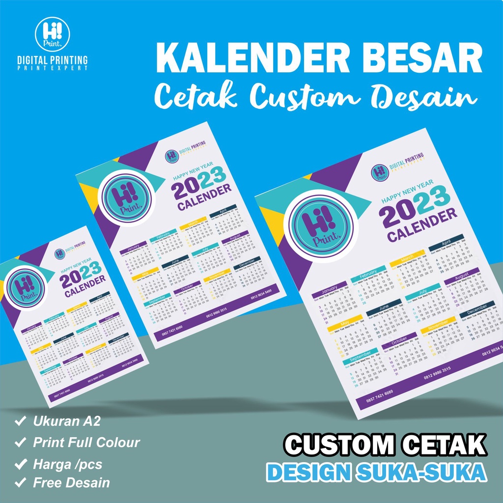 

Cetak Kalender Besar,Kalender Jumbo A2 Custom Free Desain