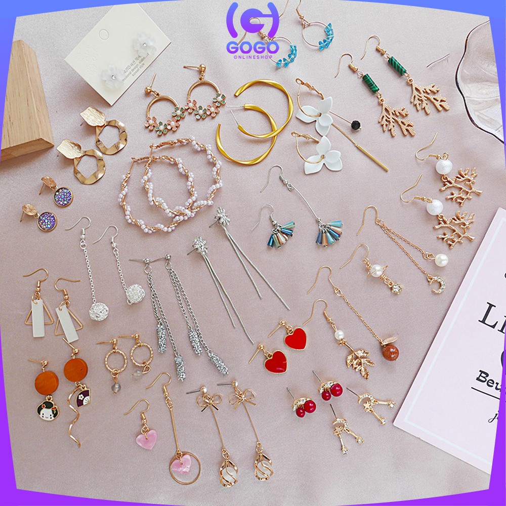 GOGO-K66 K69 Anting Korea Anting Tusuk Wanita Simple Style Korea Anting Tusuk Gantung Perhiasan Wanita