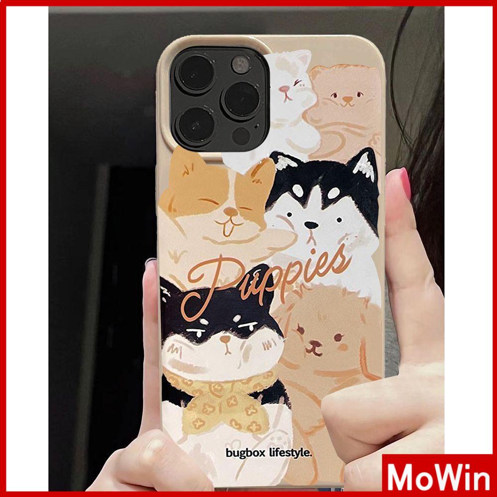 For iPhone 14 Pro max iPhone Case Dray Khaki TPU Soft Case Candy Case Shockproof Protection Camera Cute Puppy Compatible For iPhone 13 Pro max 12 Pro Max 11 Pro max xr xs 7Plus 7 8