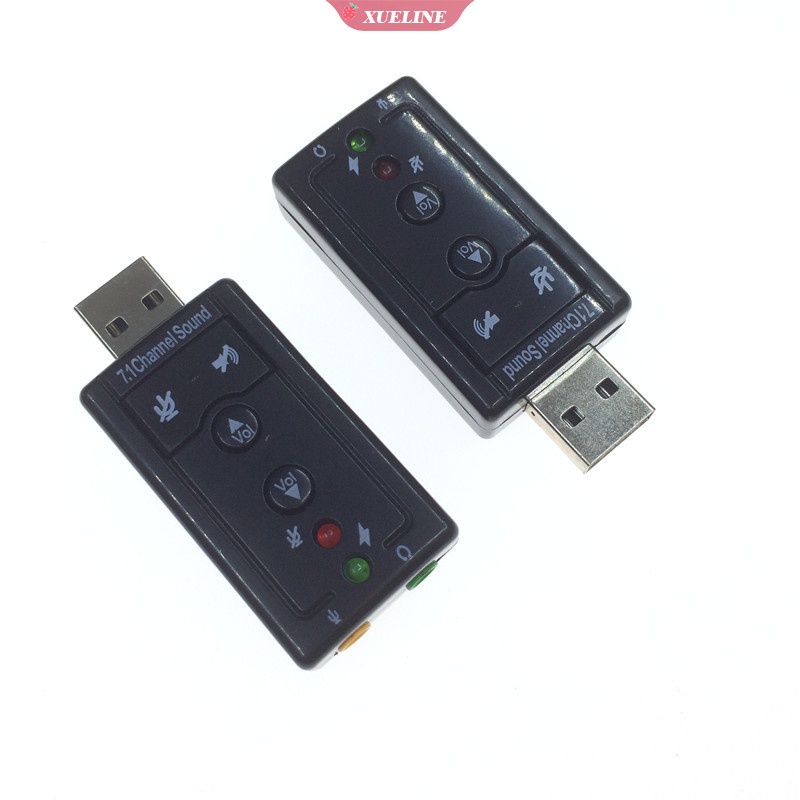 Sound card Eksternal USB 7.1 channel stereo surround support win Finished ZXL Untuk Komputer