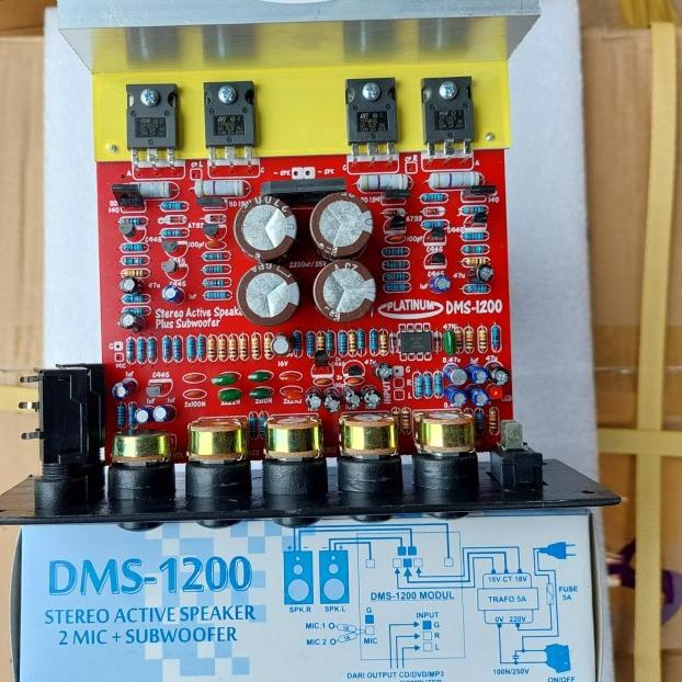 pcb kit mesin speaker aktif stereo dms 1200 platinum dms1200 tip 3055