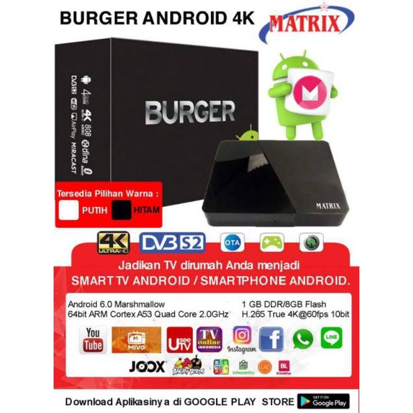 matrix burger s2 android