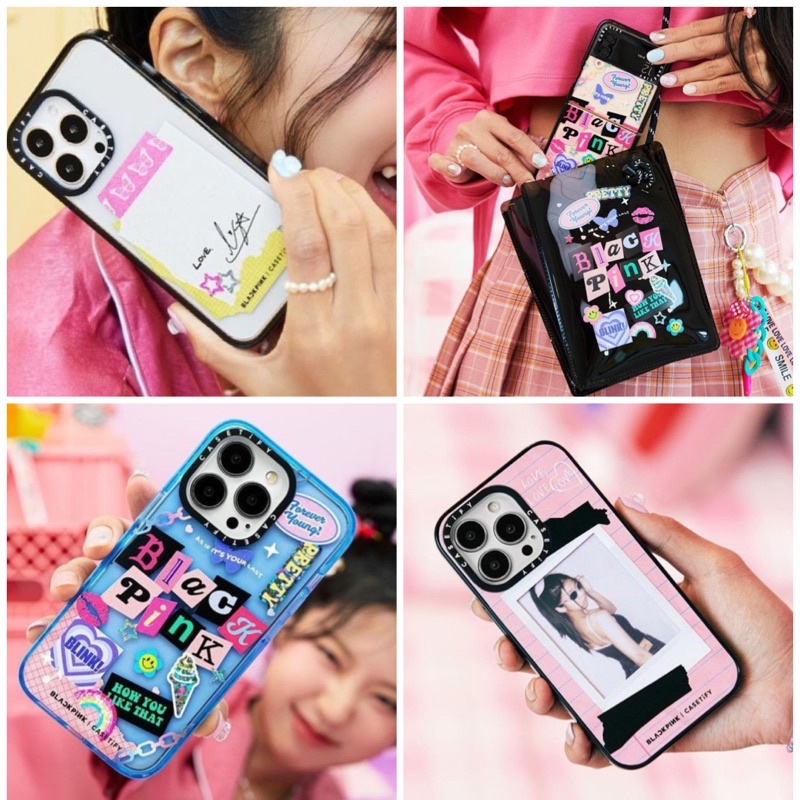 BLACKPINK X CASETIFY COLLAB COLLABORATION OFFICIAL CASE 14 PLUS 14 PRO MAX CASING 13 PRO MINI CUSTOM