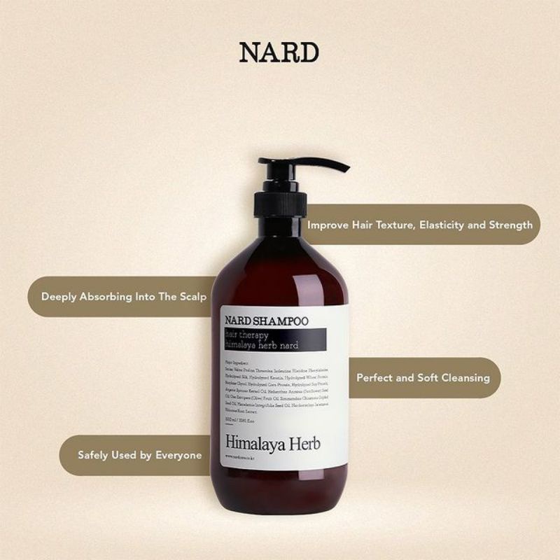 [ORIGINAL] BOUQUET GARNI NARD HIMALAYA HERB NARD Shampoo 500ml