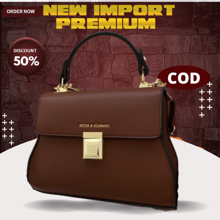 FL010035 Tas slempang wanita import premium kekinian perempuan cewek ibu pesta kondangan mewah canti
