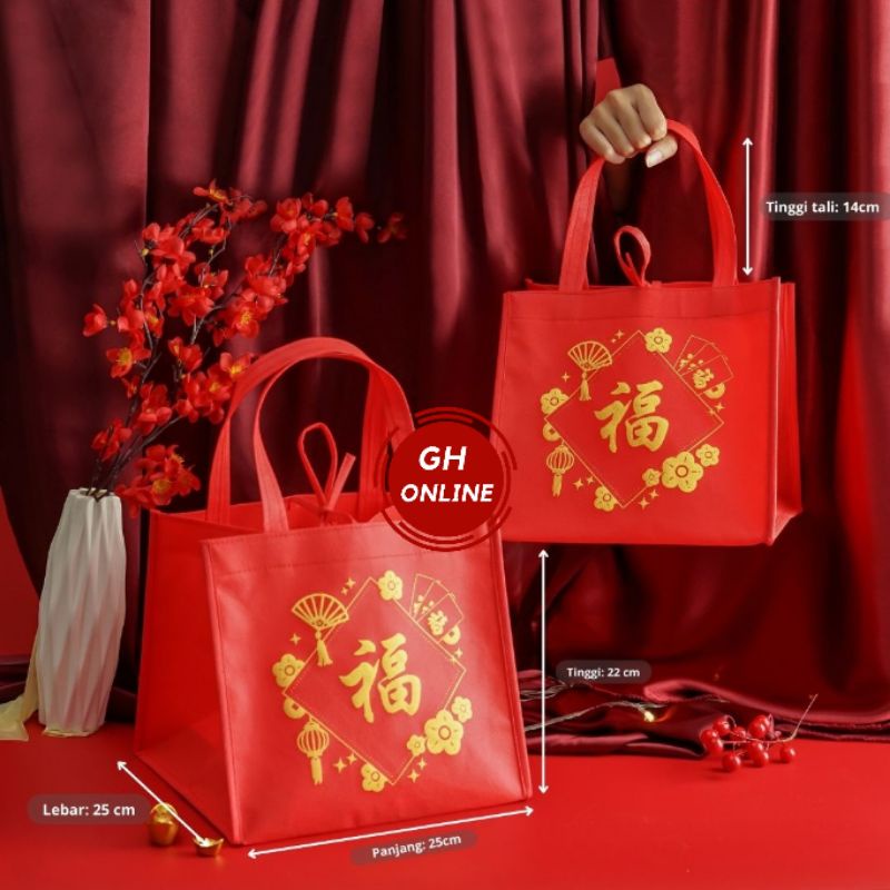 

TAS HAMPERS IMLEK SINCIA CNY 2023 FURING SPUNBOUND MERAH