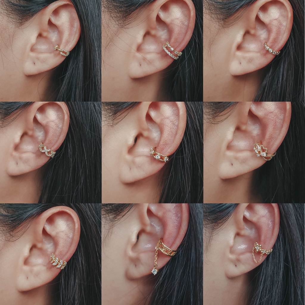 1446 / 1447 - (HARGA 1 BIJI) ANTING PIERCING KARAKTER TINDIKAN HELIX TRAGUS - STAINLESS STEEL