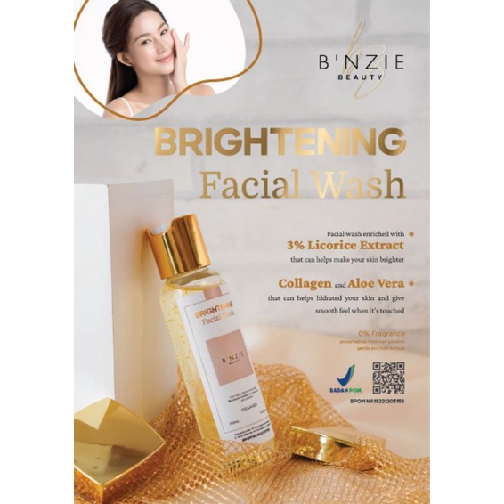 B'NZIE BEAUTY BRIGHTENING FACIAL WASH