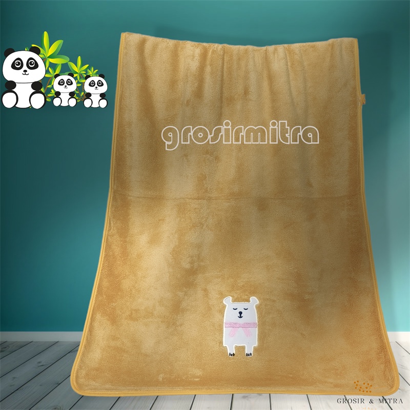 Handuk Bayi Mandi Microfiber Handuk Mandi Anak Handuk Mandi Dewasa Motif Fox Lembut Berdaya Serap Tinggi Dewasa Unisex Handuk couple Murah 50x100 60x120 70x140cm