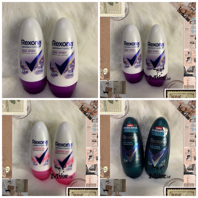 MOOIE.ID - Rexona Deodorant Roll On 40 Ml / Deodorant Stick / Untuk Ketiak Terlaris