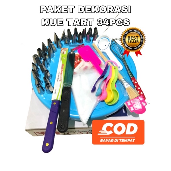 Paket Dekorasi Kue Tart Ulang Tahun Lengkap Murah Peralatan Dekor Kue Alat alat Dekorasi Ulang Tahun