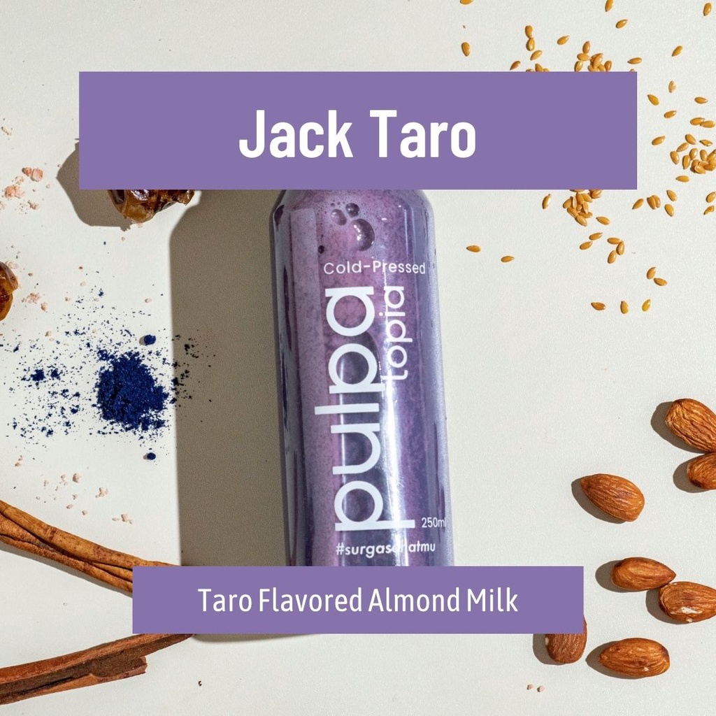 

Almond Milk Jack Taro - Susu Almond Ubi Ungu Vegan Dairy Free Lactose Free ASI Booster 250ml 500ml 1000ml Pulpatopia