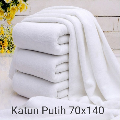 Handuk Mandi Dewasa Jumbo 70x140 Katun Putih Polos Tebal Lembut Menyerap Air Super Premium Murah Anduk Lebar Halus Pria Wanita Yg Nyerap Dan Serap Ukran Besar Hanuk Cowok Cewek Towel Grosir Cuci Gudang Termurah Terlaris Terbaru Bayar di Tempat COD