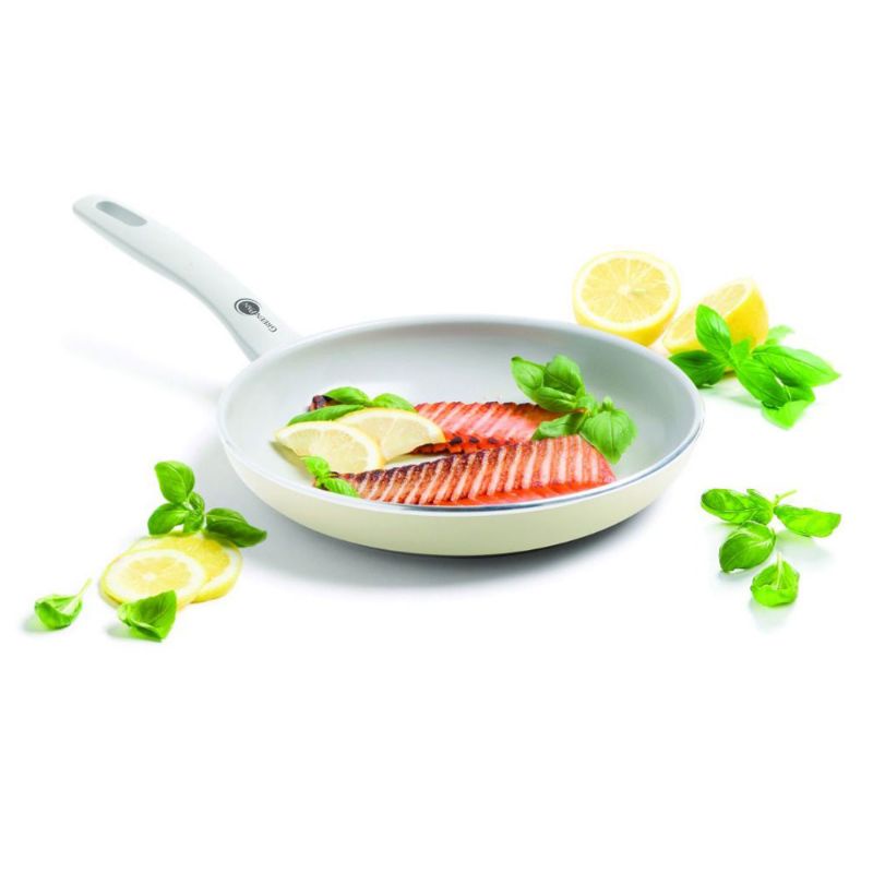 GreenPan Delight cream white Open Frypan 18 cm | Fry Pan Cramic | Wajan Keramik