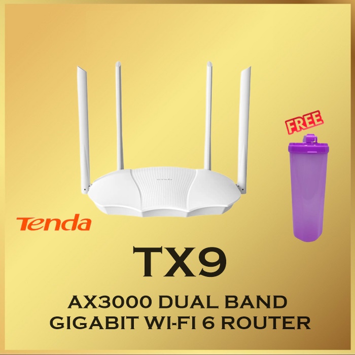 Tenda TX9 AX3000 Dual Band Gigabit Wi-Fi 6 Router - TX 9