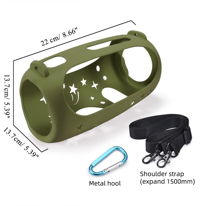 Cre Casing Silikon Travel Outdoor Cover Skin Dengan Strap Carabiner Untuk Pulse5