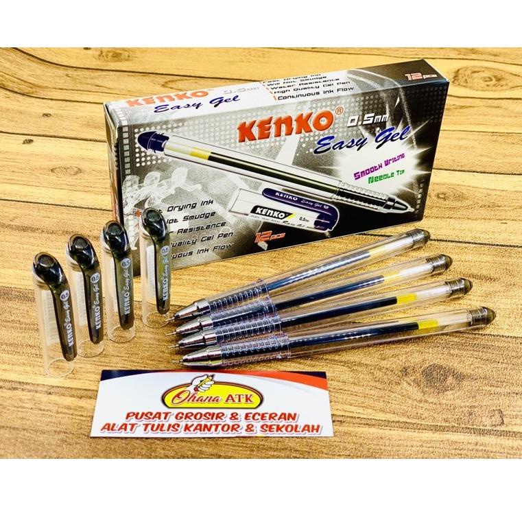 

ㅒ (1Pak) Pulpen / Gel Pen Kenko Easy Gel 0,5 mm / lusin 12pcs ¢