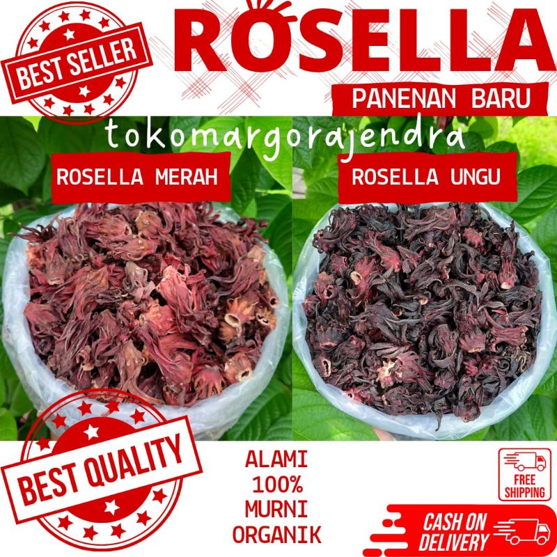 

Rosela Kering 100gram PROMO Teh Rosella Organik