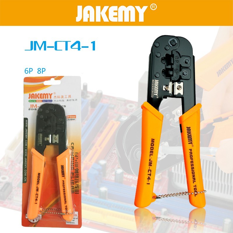 Jakemy JM-CT4-1 Tang Crimping Tool Lan Network Cable 6P 8P